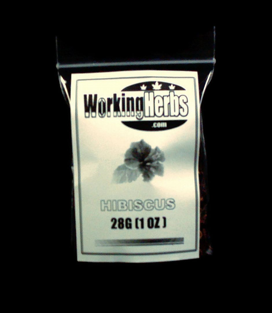 Hibiscus flower  cut n sifted 1OZ bag 